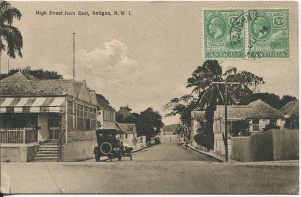 High Street from East, Antigua B.W.I.